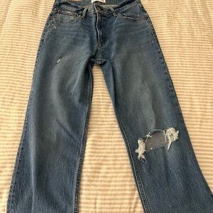Abercrombie & Fitch Light 90’s straight low rise Jeans